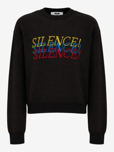 MSGM - Wool blend jacquard sweater