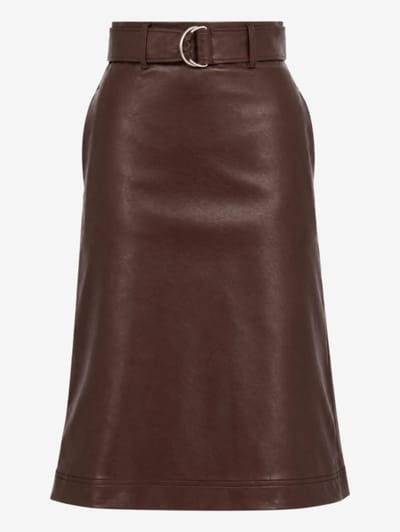 MSGM - Viscose asymmetric midi skirt with lace