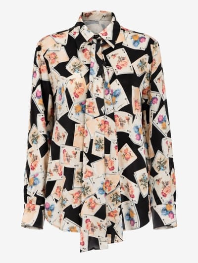 MSGM - Printed shirt with scarf