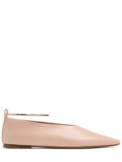 Jil Sander - Ring calf leather ballet flats with strap