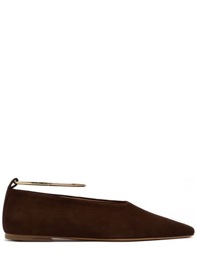 Jil Sander - Ring suede calf leather ballet flats