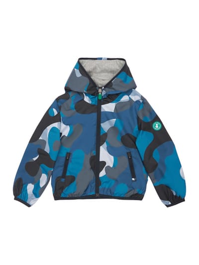 Save The Duck - CAMOUFLAGE PRINT RECYCLED NYLON JACKET
