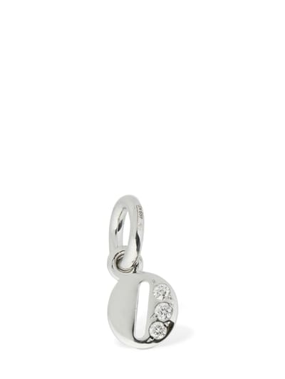 DoDo - 18KT White gold O charm w/ diamonds