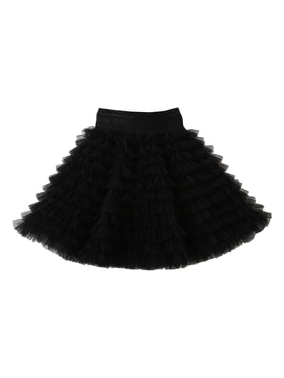 Balmain - Ruffled tulle skirt