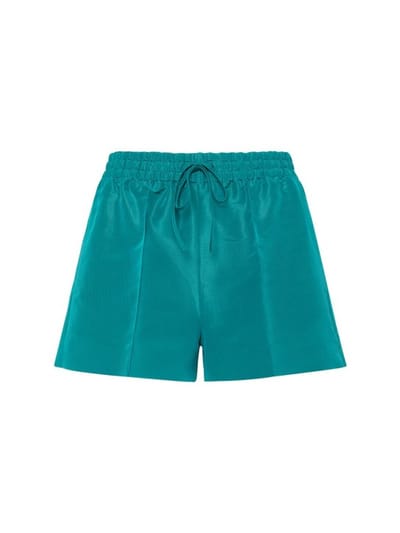 Valentino - Silk faille elastic mini shorts