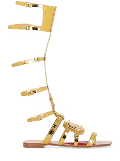 Roger Vivier - 10mm Gladiator metallic leather sandals