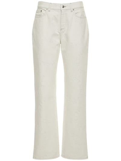 Stella McCartney - 激光logo直筒牛仔裤