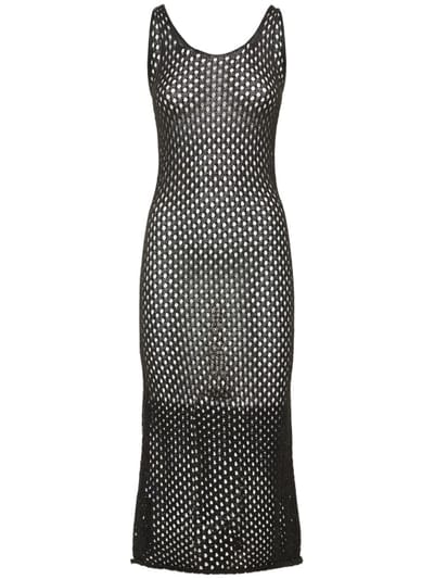 Dion Lee - 网眼针织无袖长款连衣裙