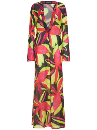 Louisa Ballou - Vestito lungo con scollo a V