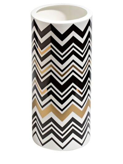 Missoni Home - Zig Zag Gold高筒花瓶