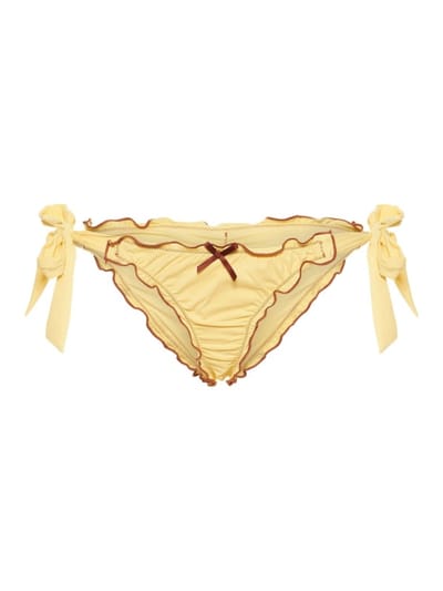 FRANKIES BIKINIS - Colby褶饰比基尼泳裤