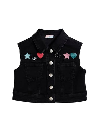 Chiara Ferragni - Logo棉质牛仔效果马甲
