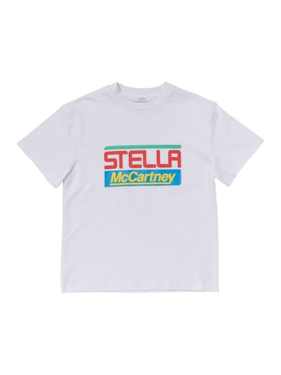 Stella McCartney Kids - Logo印花有机棉T恤