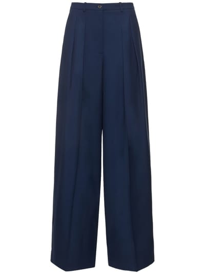 Michael Kors Collection - 羊毛华达呢阔腿裤