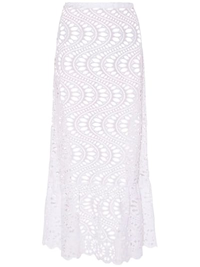 Giambattista Valli - Macramé蕾丝迷笛半身裙