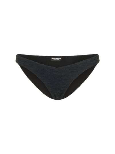Dsquared2 - Logo褶皱比基尼泳裤