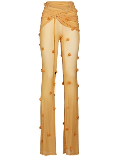 Jacquemus - Le Pantalon Espelho珠饰网眼裤子