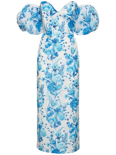 Borgo De Nor - Tati印花棉质迷笛连衣裙
