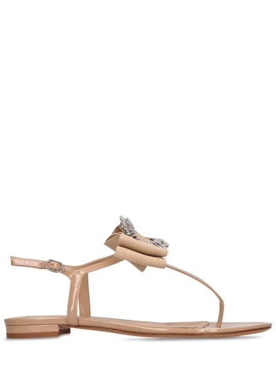 Alexandre Birman - 10毫米Maddie漆皮&麂皮平底鞋