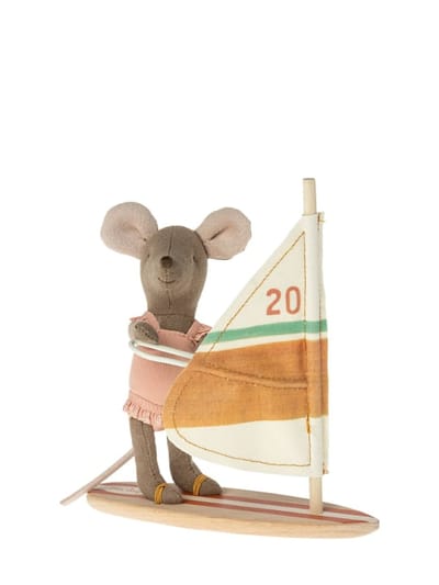Maileg - Little Sister Surfer Mouse玩具