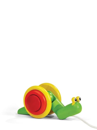 PlanToys - Snail蜗牛牵拉玩具