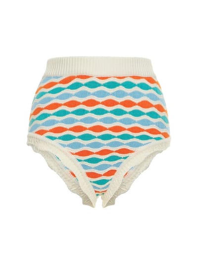 Alessandra Rich - 提花针织内裤