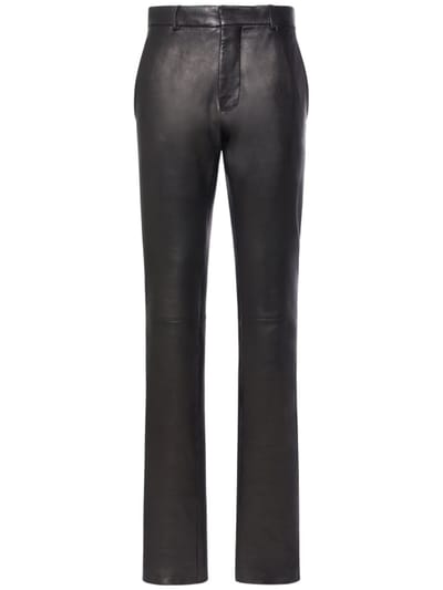 Ann Demeulemeester - Shania中腰皮革紧身裤