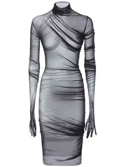 Ann Demeulemeester - Ellie薄纱迷笛连衣裙