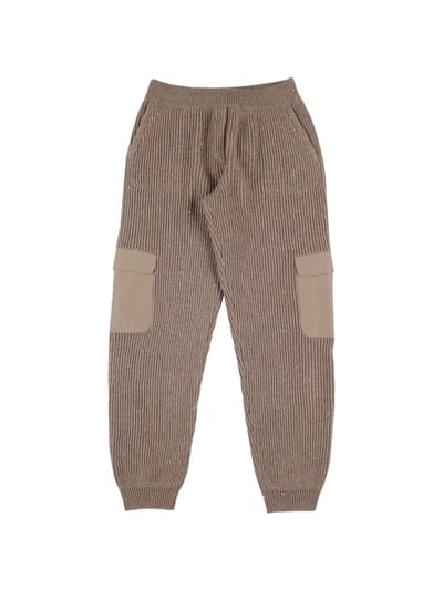 Brunello Cucinelli - 罗纹羊绒&尼龙工装裤