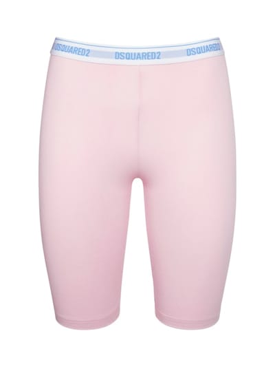 Dsquared2 - Logo棉质平纹针织骑行短裤