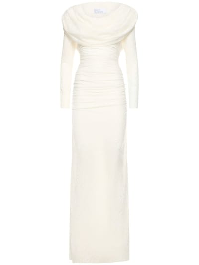 Giuseppe Di Morabito - Long Dress with Draped Neckline