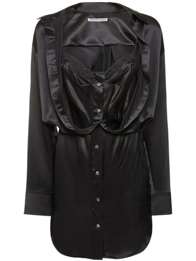 Alexander Wang - 真丝迷你衬衫裙