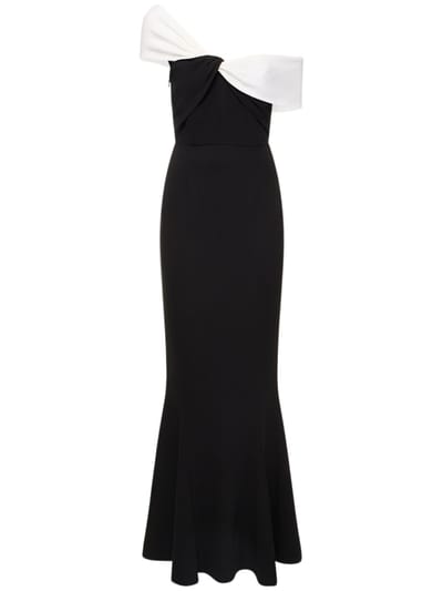 Roland Mouret - 不对称弹力卡迪超长连衣裙