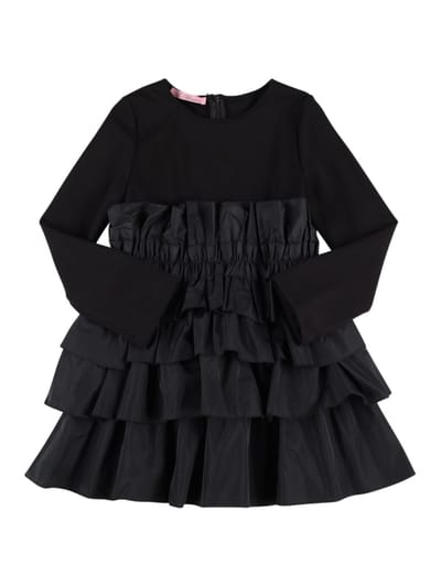 Miss Blumarine - Punto Milano&府绸连衣裙
