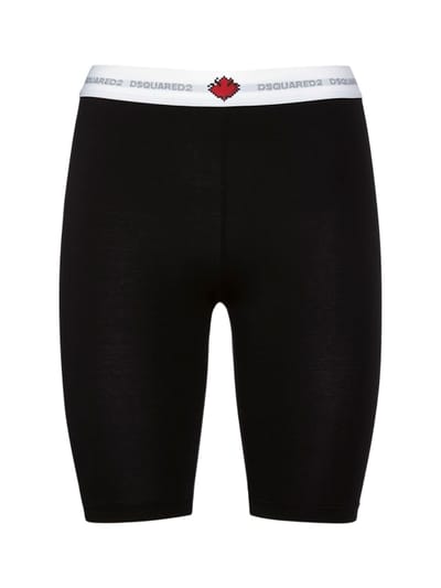 Dsquared2 - Logo棉质平纹针织机车短裤