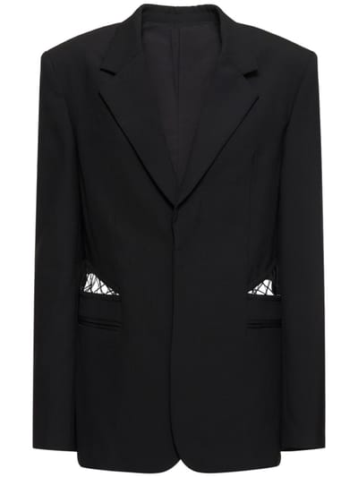 Dion Lee - 单排扣羊毛双面布夹克