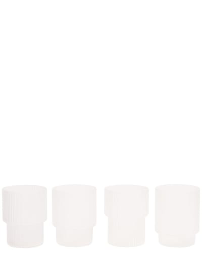 Ferm Living - Ripple玻璃杯4个套装