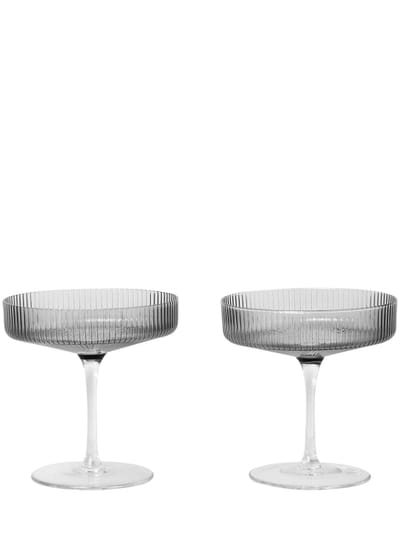 Ferm Living - Ripple香槟杯2个套装