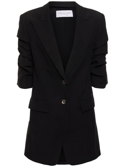 Michael Kors Collection - 亚麻单排扣西服夹克