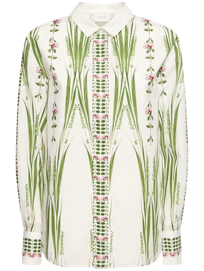 Giambattista Valli - 印花棉质府绸衬衫