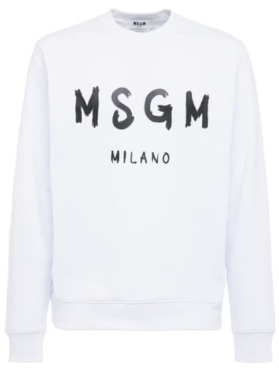 MSGM - LOGO印图织棉卫衣