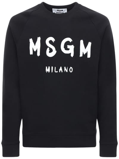 MSGM - LOGO印图织棉卫衣