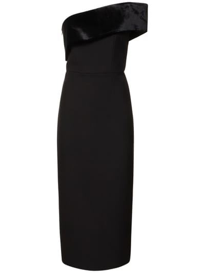 Roland Mouret - 不对称弹力卡迪迷笛连衣裙
