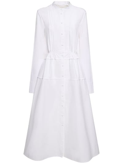 Jil Sander - 厚重棉质府绸迷笛衬衫裙