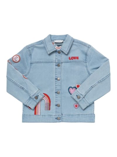 Stella McCartney Kids - Jacke aus Baumwolldenim mit Patches