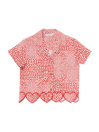 Stella McCartney Kids - Hemd aus Baumwollvoile „AOP“