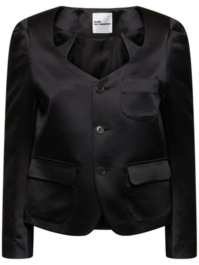 Noir Kei Ninomiya - 科技织物绸缎夹克