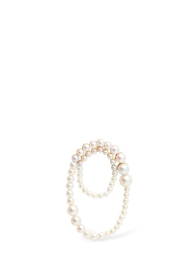 Sophie Bille Brahe - Embrassée 14kt金&珍珠单耳环