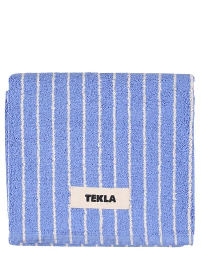 Tekla - Clear Blue Stripes浴室防滑垫