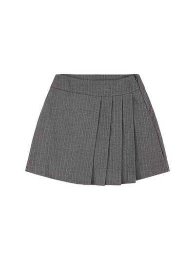 INDEE - 打褶聚酯混纺半身裙